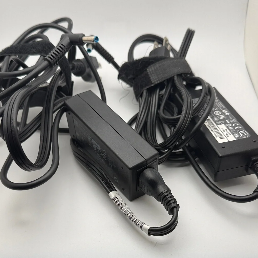 HP Black Laptop Charger set of 2